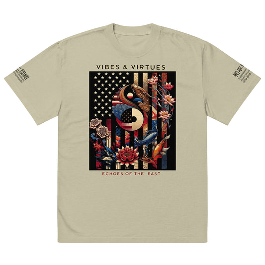 Echoes of the East Spirit Oversized Faded Tee