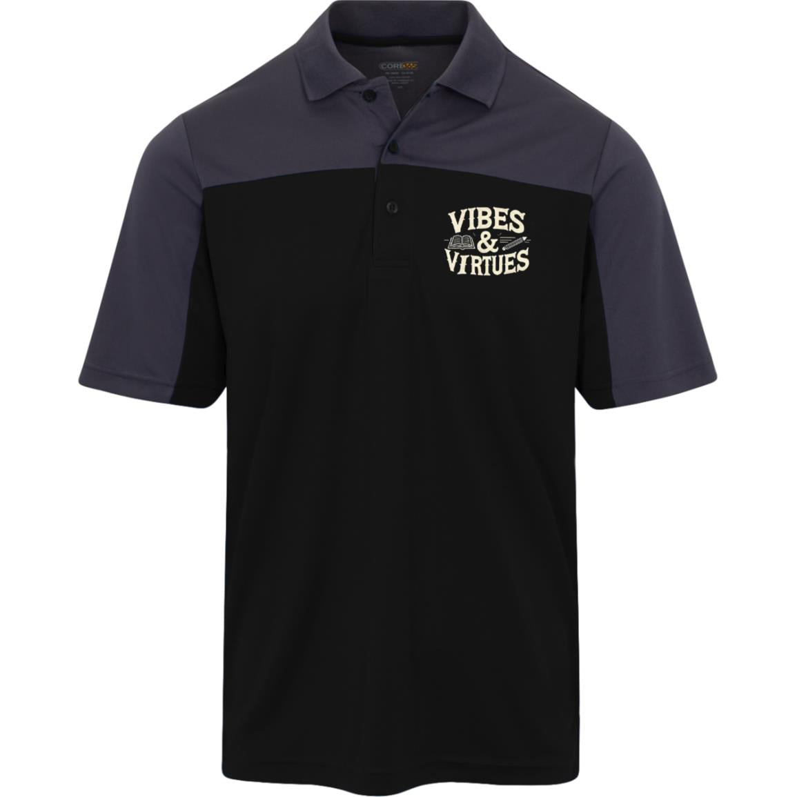 “Class Act” Vibes & Virtues Performance Polo