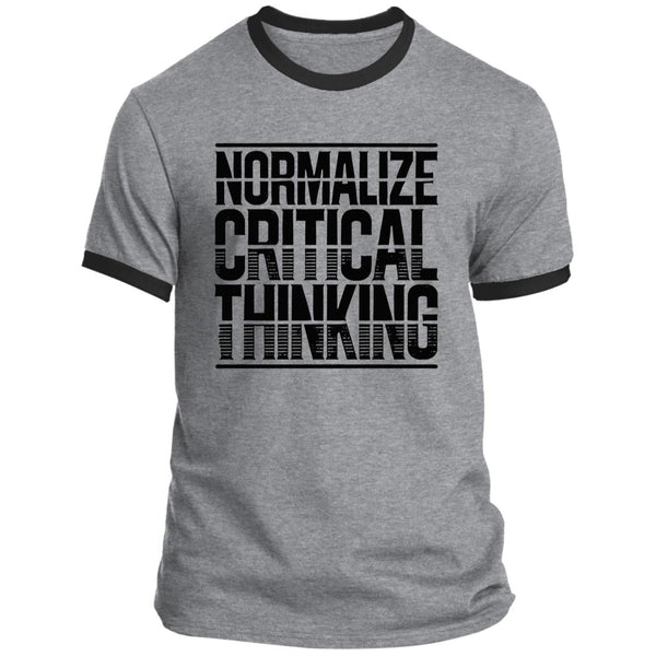 Normalize Critical Thinking Ringer Tee