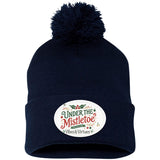 Under the Mistletoe Pom-Pom Beanie