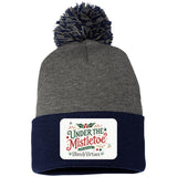 Under the Mistletoe Pom-Pom Beanie