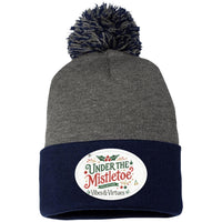 Under the Mistletoe Pom-Pom Beanie