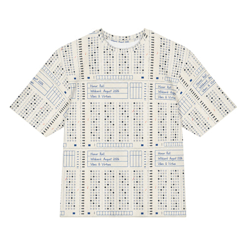Honor Roll Scantron Oversized Cotton T-Shirt