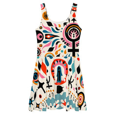 Vibrant Empress Skater Dress