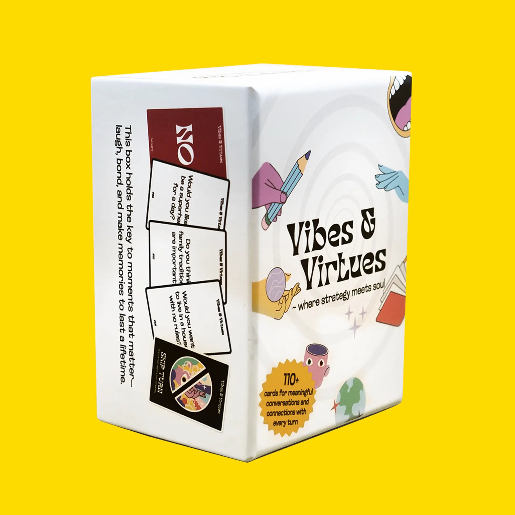Vibes & Virtues Family Ties card game, used in the teacher-led classroom kit